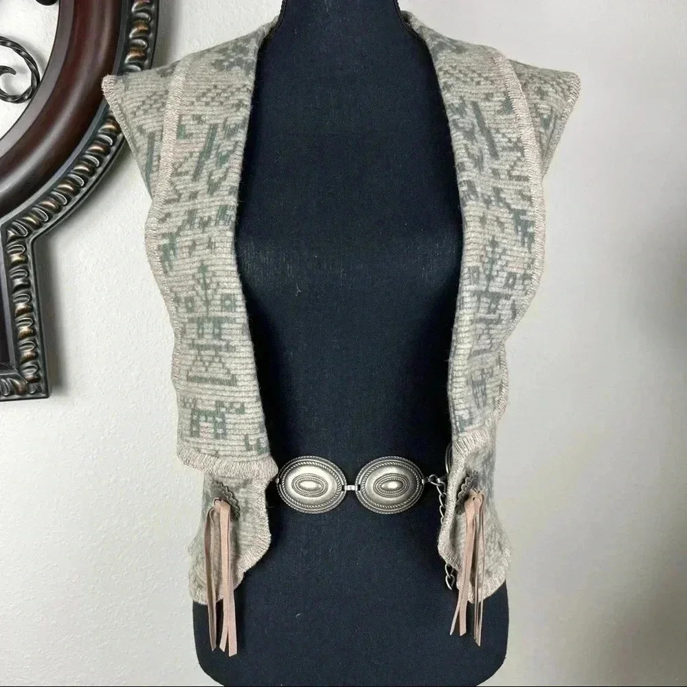 Escada Women’s Concho Chain Link Vintage Designer Made in Spain Belt Stamped E - Picture 9 of 14